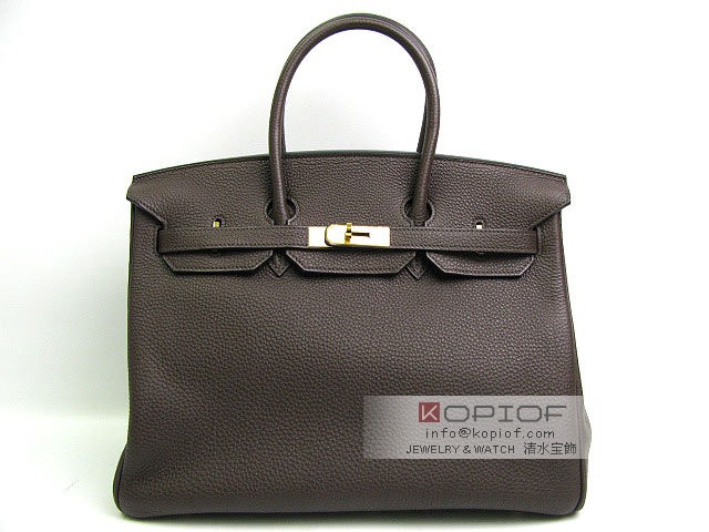 エルメス バーキン35トゴ ショコラ(金具:ゴールド) her422